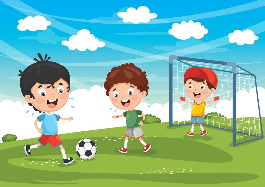 Football Drawing The boy with the ball child hand png  PNGEgg