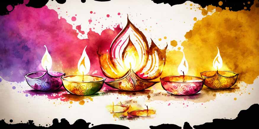 Colorful Diwali Drawing PNG Transparent Images Free Download | Vector Files  | Pngtree